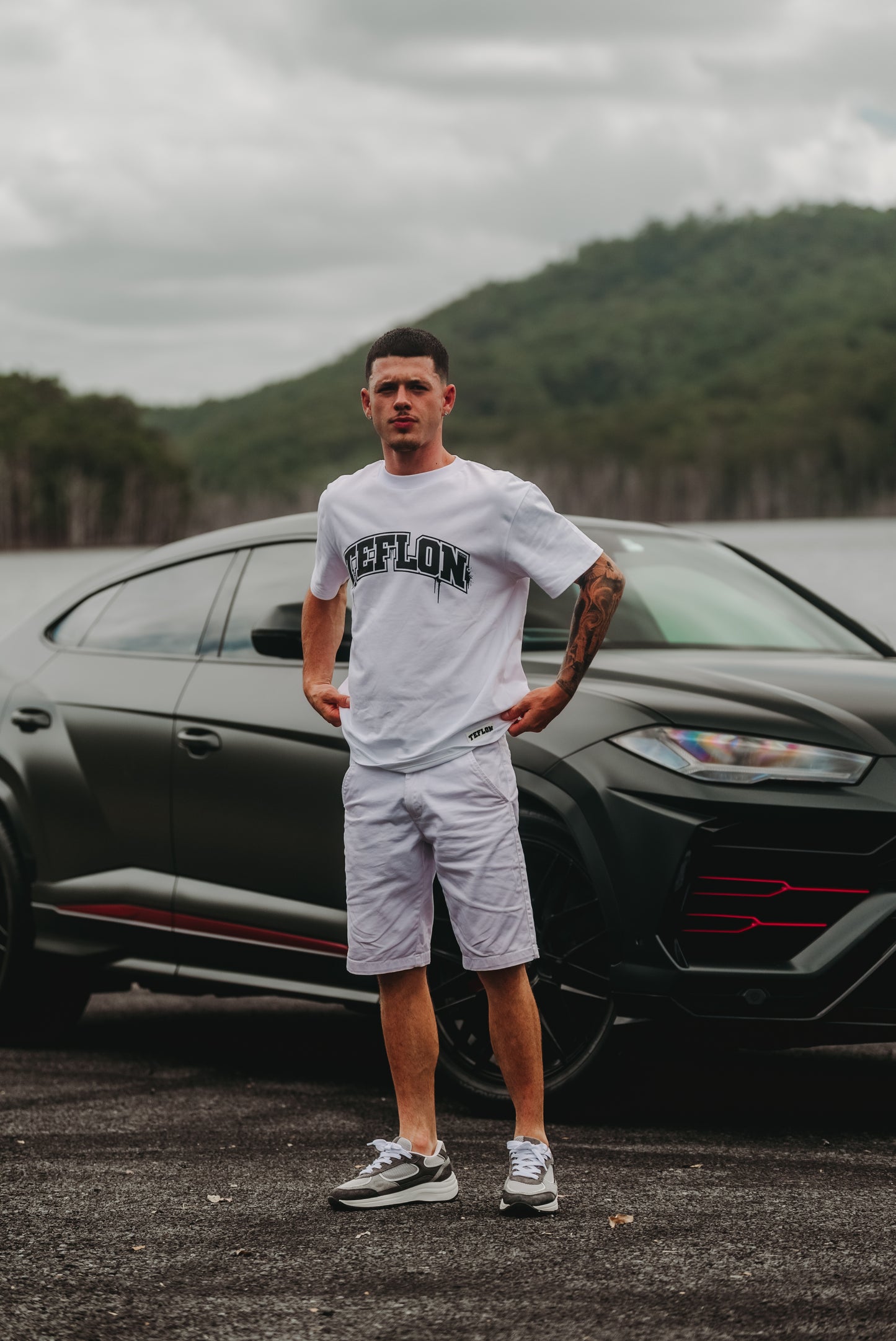 Teflon Team Logo Tees White