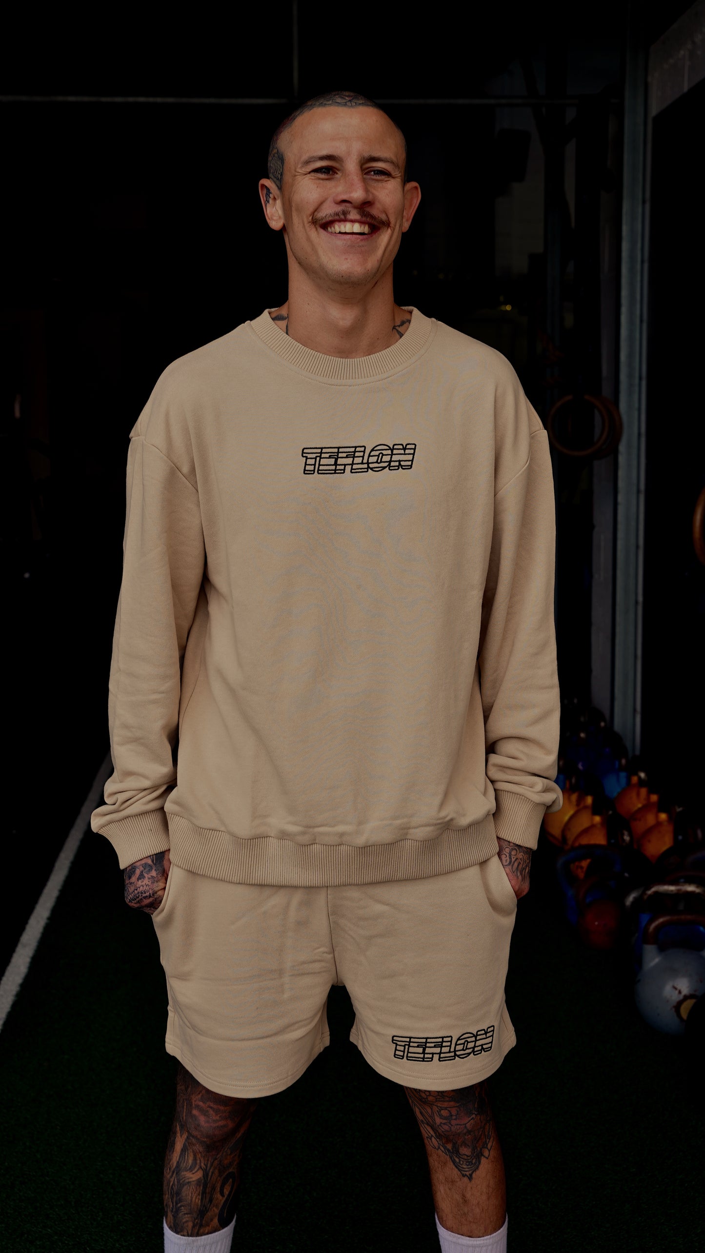 Teflon Sportsman Crewneck Cream