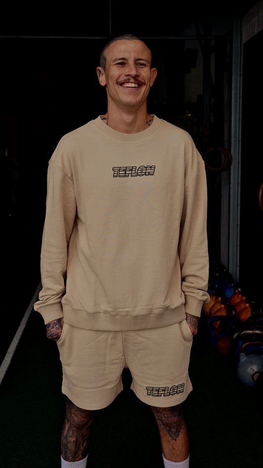 Teflon Sportsman Crewneck Cream