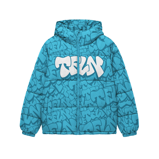 TFLN Throwie Puffer Jackets Blue
