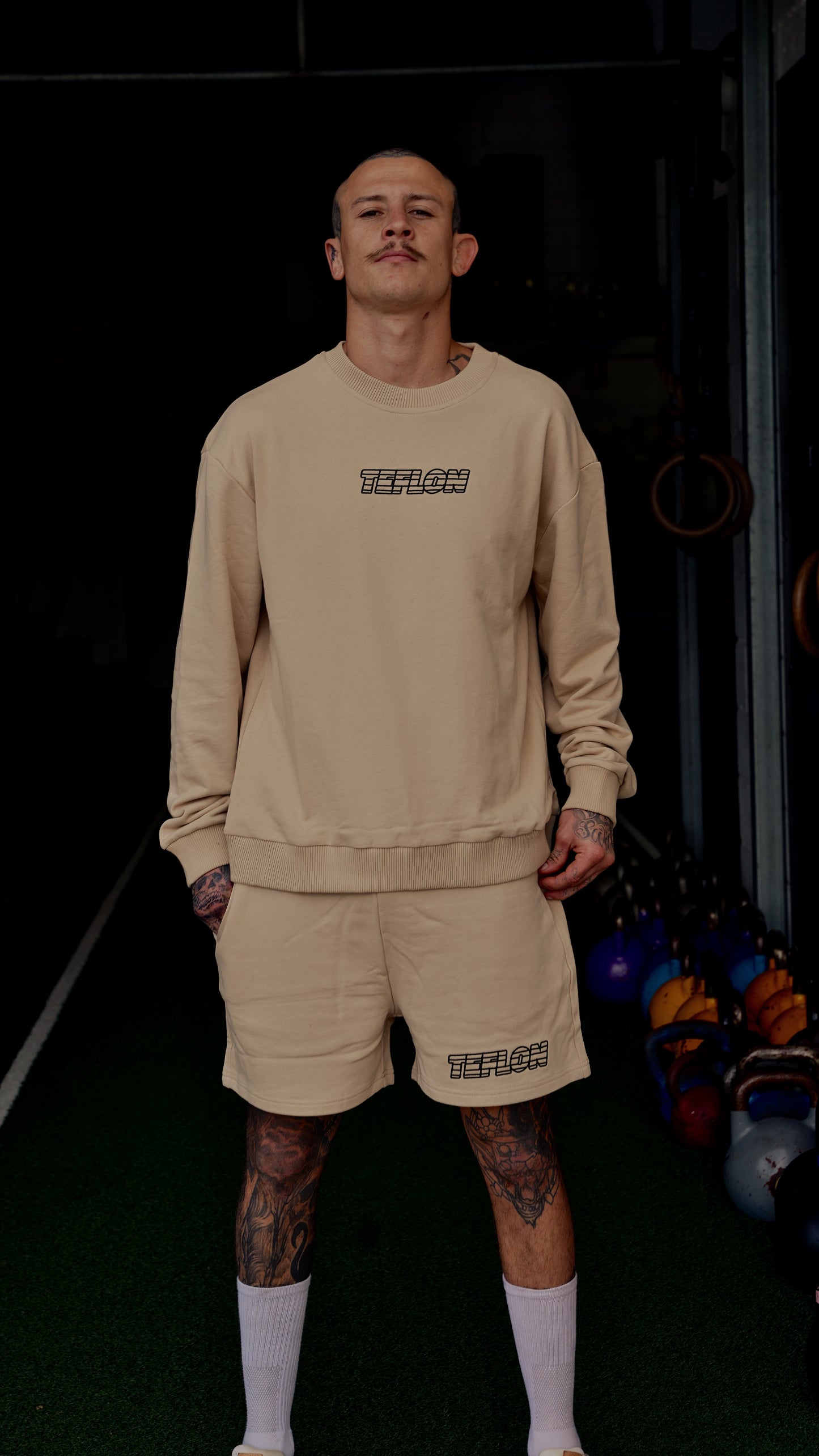 Teflon Sportsman Crewneck Cream